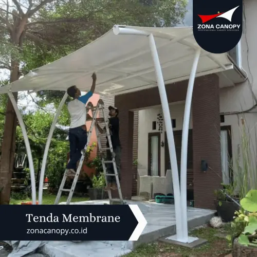 Canoppy Membrane Teras Rumah jakarta selatan